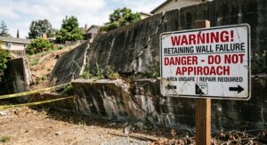 Retaining Wall Repair Signs