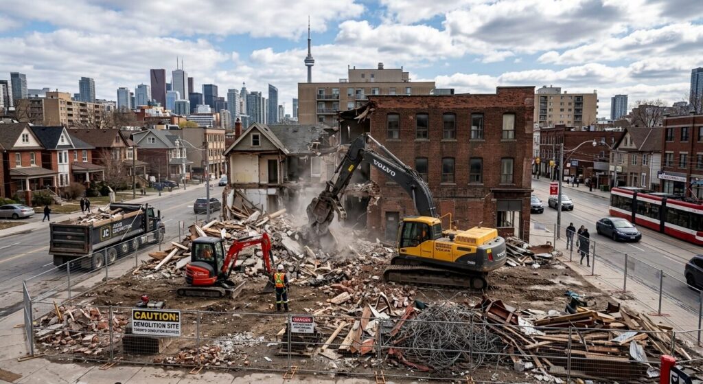 residential and commercial demolition in Toronto