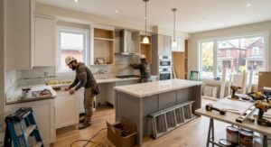 Toronto kitchen renovation in progress by Jacko Contracting