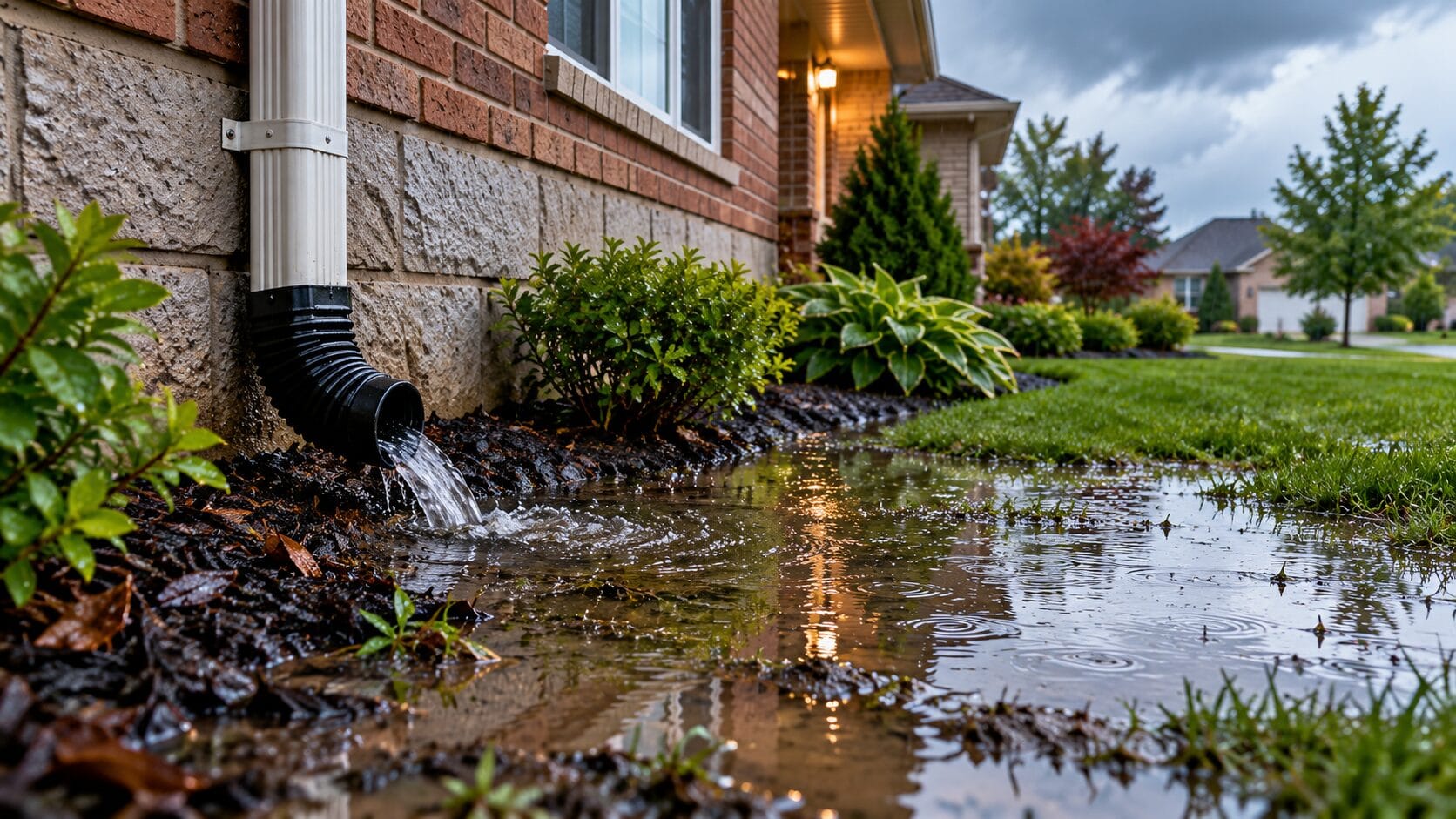 Why Water Pools Around Your House After Rain | GTA Drainage Guide